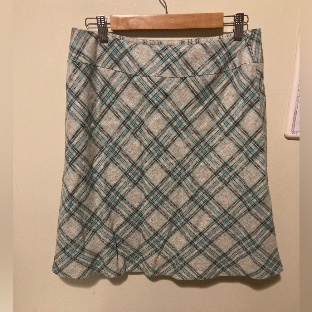 Talbots Size 8 Lined Argyle  Skirt